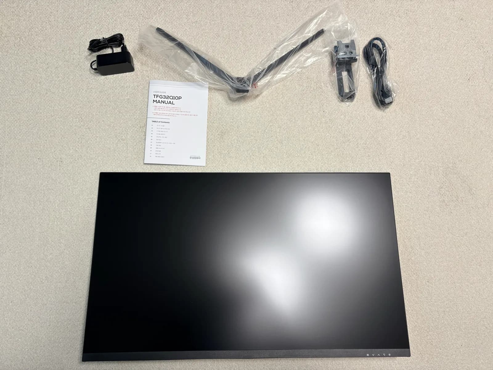 한성컴퓨터 TFG32Q10P — 24만 원 32인치 QHD IPS 보조모니터